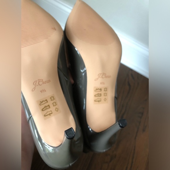 *NEW* J. Crew Women’s 9.5 Stevie Pointed Toe Ankle Boots in Gray Shiny Leather - Picture 8 of 12